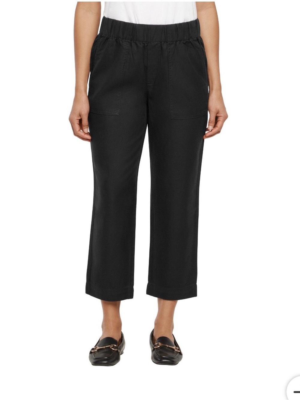 NWT Banana Republic Black Tapered Crop Pant Size Medium